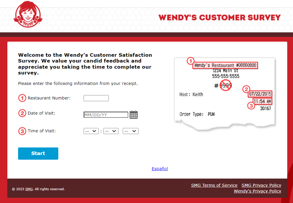 Talktowendys - Win $500 - Wendy's Customer Survey